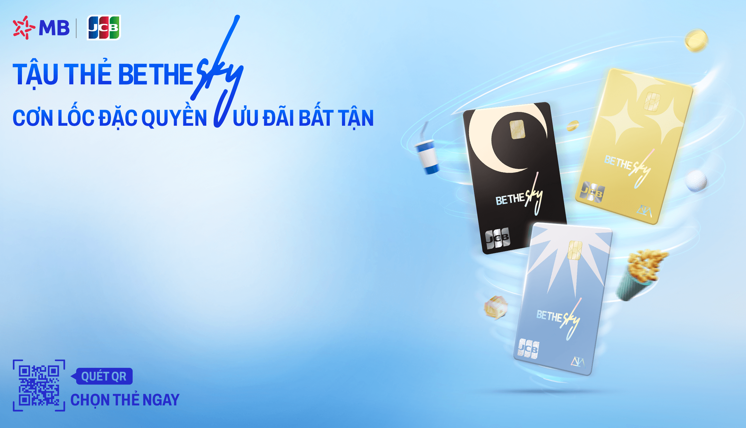 Tậu thẻ Be The Sky cơn lốc đặc quyền ưu đãi bất tận