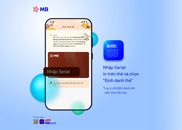 Nhập dãy số Serial được in trên thẻ