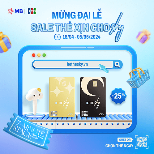 Ưu đãi giảm ngay 25% cho mỗi khách hàng khi mua thẻ Be The Sky Starlight và thẻ Apeiron