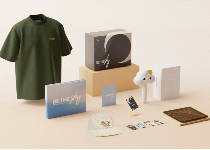 Thẻ Aperion và các item merchandise tặng kèm