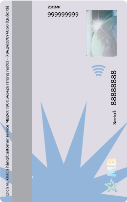 Thiết kế mặt sau của thẻ Day Break